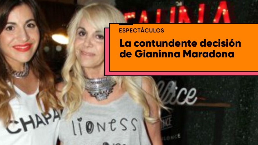 La contundente decisión de Gianinna Maradona | Espectáculos