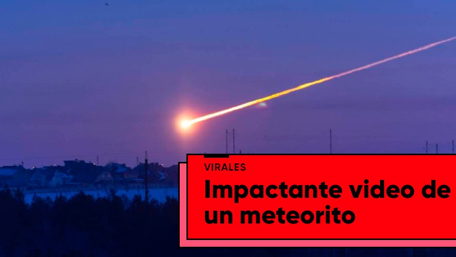 El impactante video de un meteorito explotando en la atmósfera | Virales