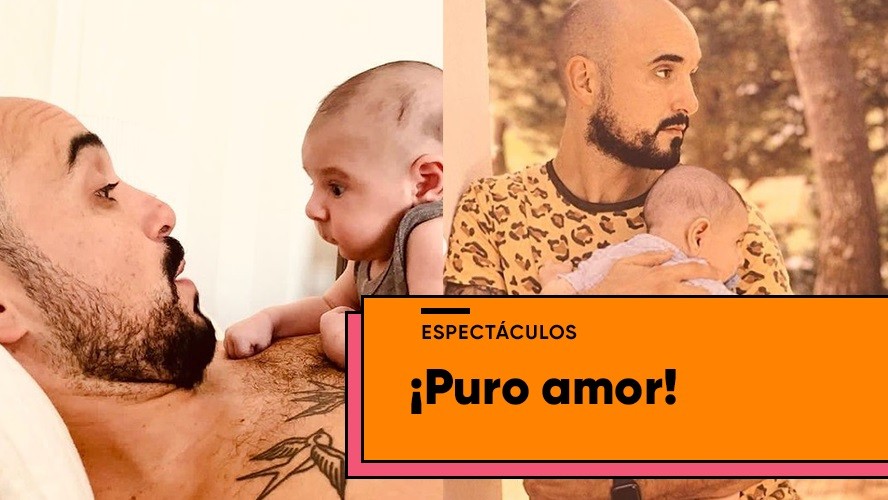 El tierno álbum de fotos de Abel Pintos con su bebé de 3 meses | Espectáculos