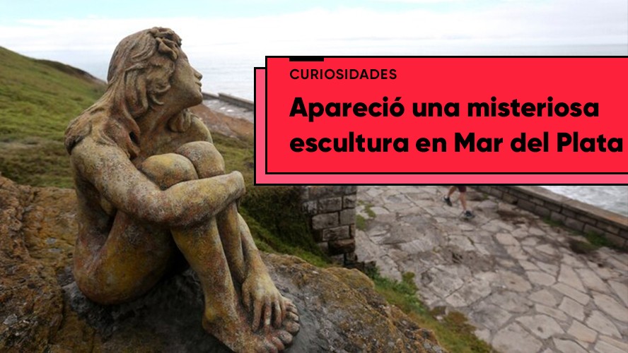 Apareció una escultura en Mar del Plata y buscan al autor | Curiosidades