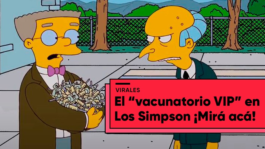 La escena de Los Simpson que predijo la "vacunación VIP" | Virales