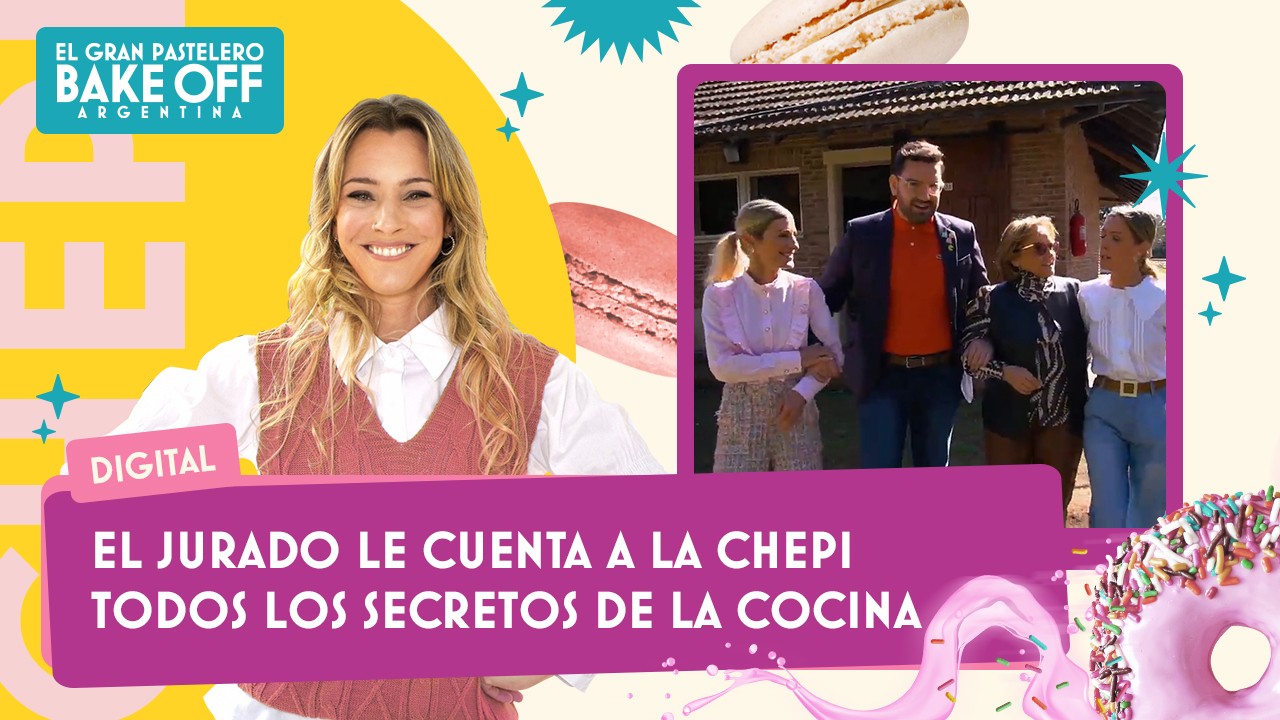 La Chepi junto a los jurados | Bake Off por La Chepi
