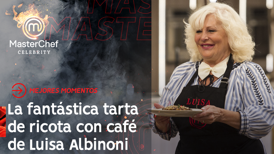 La fantástica tarta de ricota con café de Luisa Albinoni | Momentos imperdibles