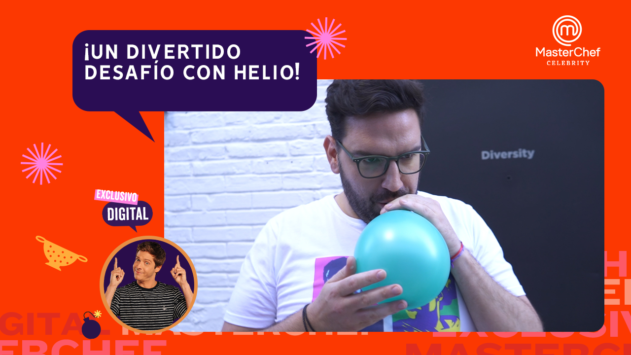 ¡A jugar con helio! el divertido desafío para la celebridades | Más MasterChef