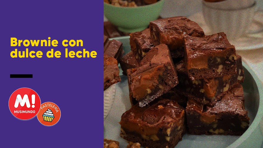 Brownies marmolados con dulce de leche | Indispensables