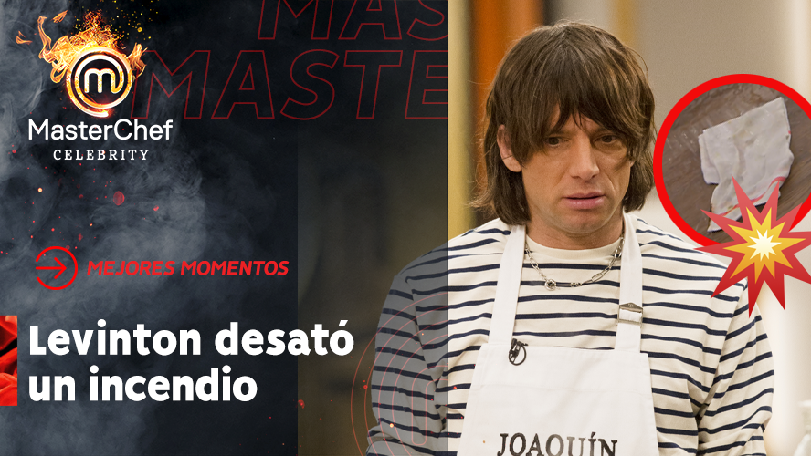 ¡Terrible accidente! Joaquín Levinton casi prende fuego el estudio de Masterchef La Revancha | Momentos imperdibles