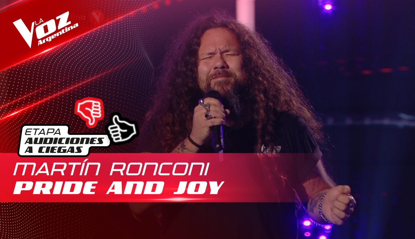 Martín Ronconi - “Pride and Joy” - Audiciones a Ciegas - La Voz Argentina 2022 | Audiciones a ciegas