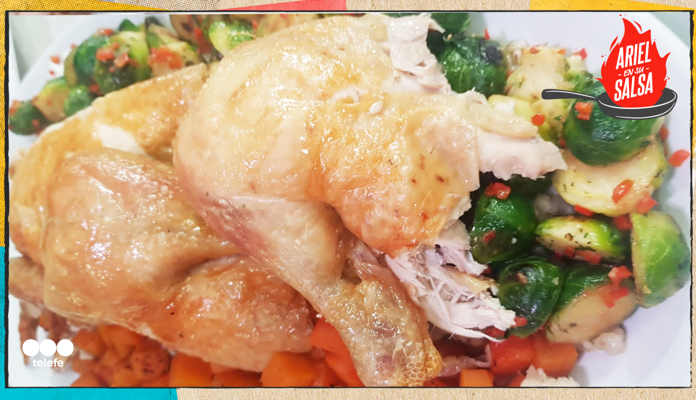 Receta de Pollo roti al horno con papas | Recetas