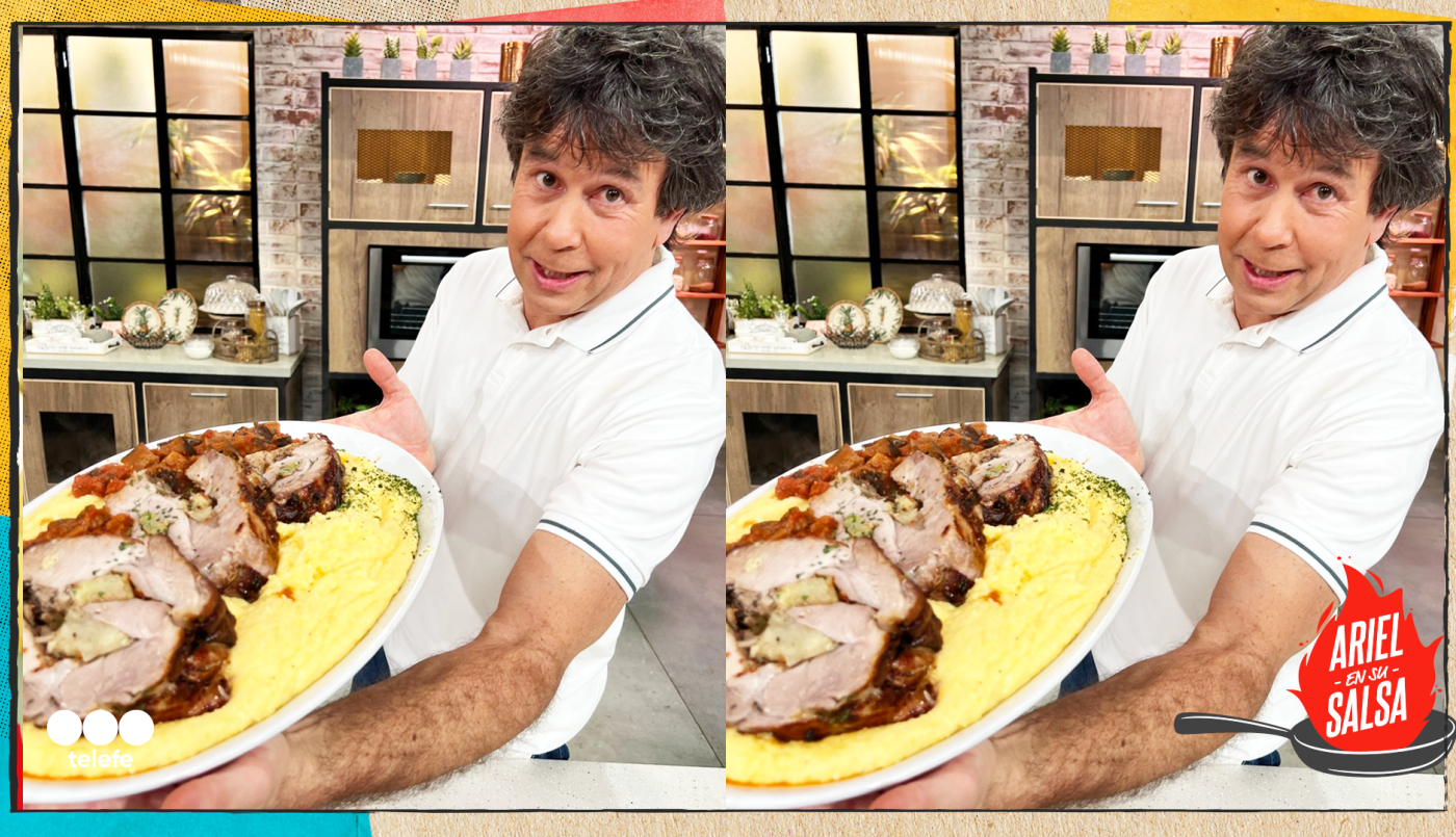 Receta de Bondiola arrollada con polenta cremosa y berenjenas estofadas | Recetas