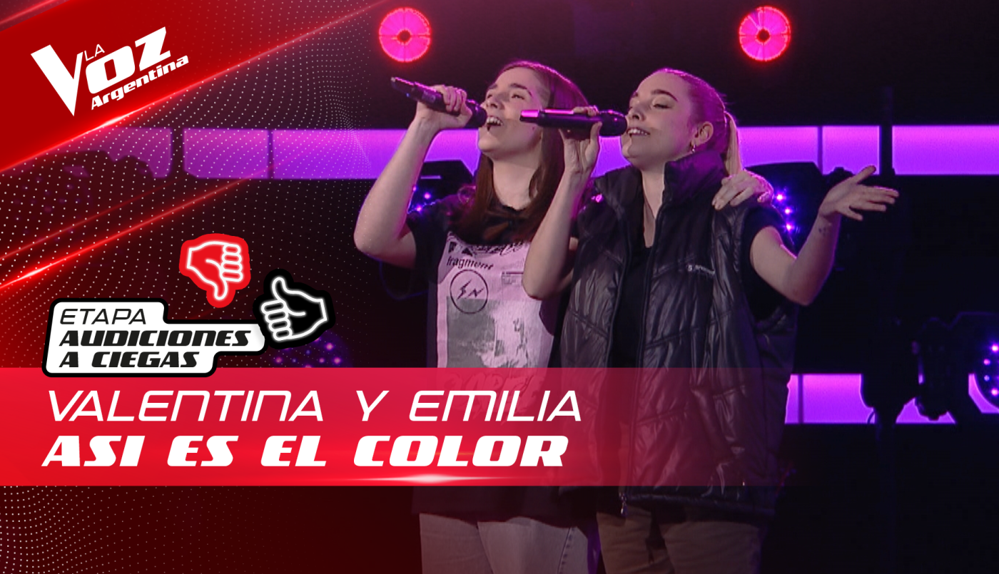 Valentina y Emilia Crocitta - "Así es el calor" - Audiciones a Ciegas - La Voz Argentina 2022 | Audiciones a ciegas