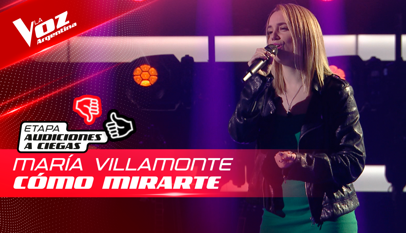 María Villamonte - "Cómo mirarte" - Audiciones a Ciegas - La Voz Argentina 2022 | Audiciones a ciegas