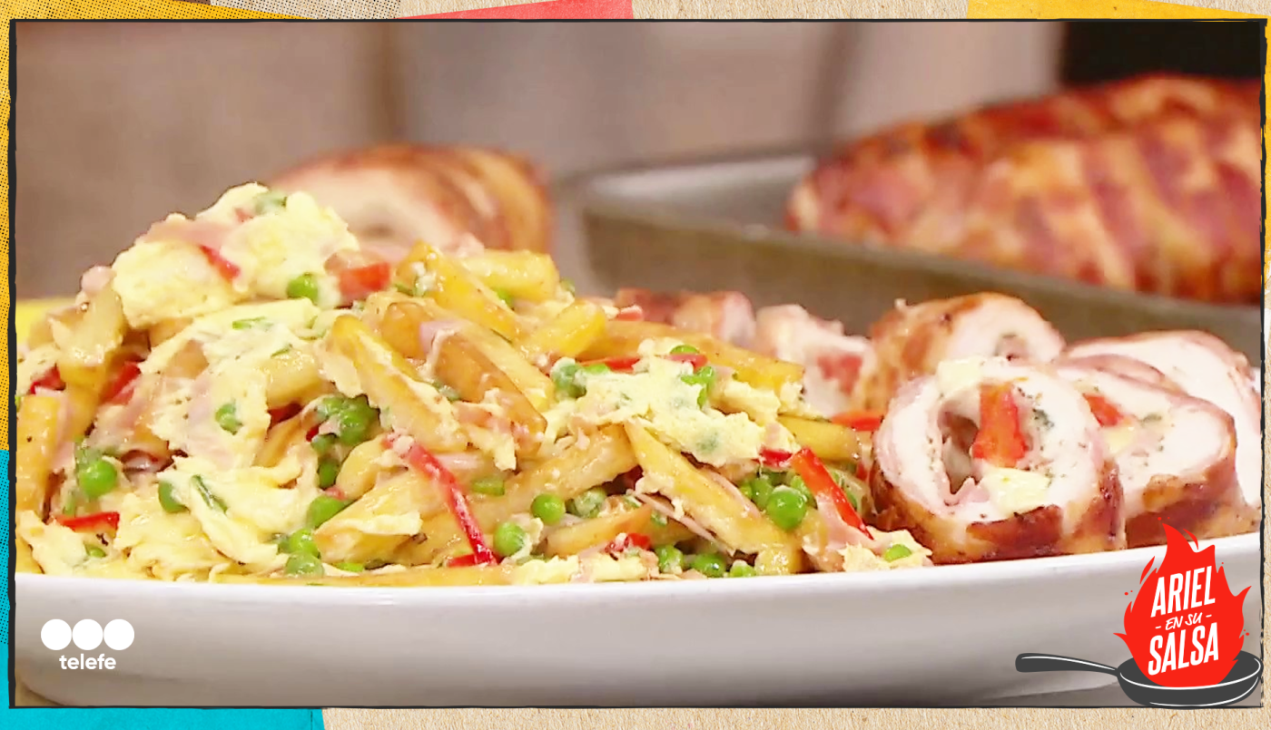 Receta de Pamplonas de pollo y Revuelto gramajo | Recetas