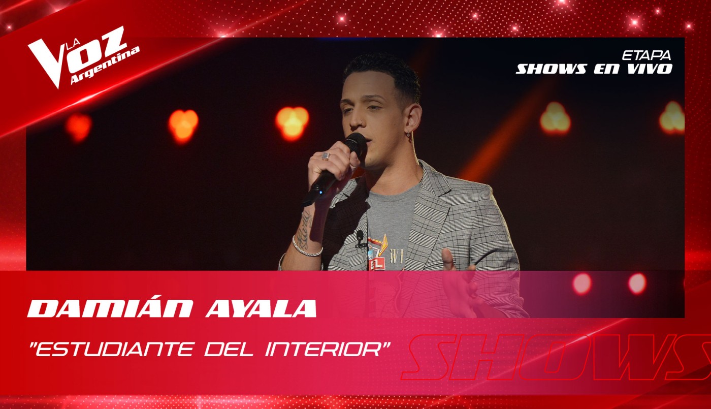 Damián Ayala - “Estudiante del interior” - Shows en Vivo 16vos -  La Voz Argentina 2022 | Dieciseisavos