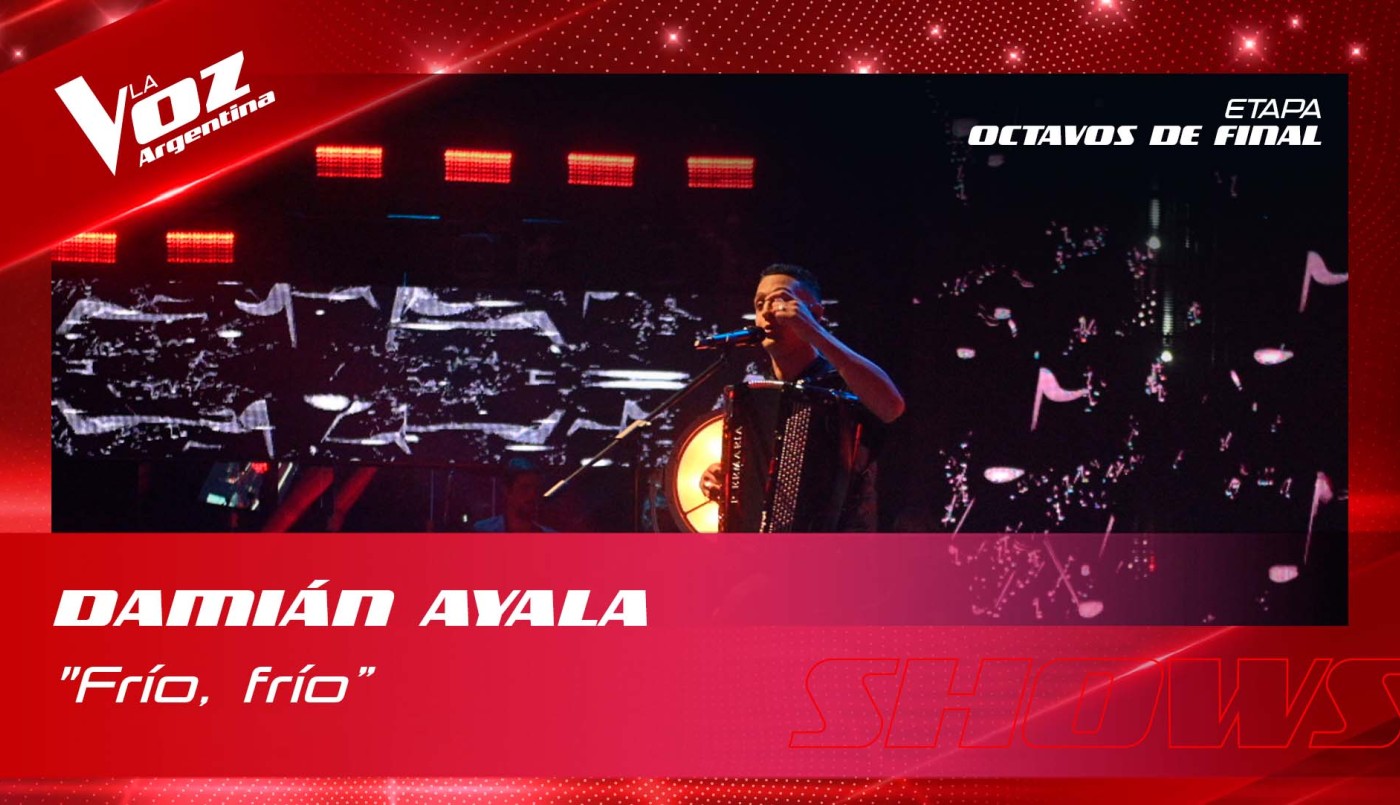 Damian Ayala Frio frio Shows en vivo 8vos La Voz Argentina 2022 | Octavos