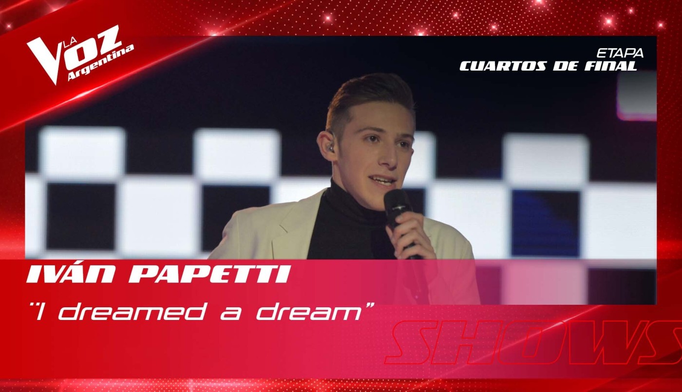 Iván Papetti - "I Dreamed a Dream" - Shows en vivo 4tos - La Voz Argentina 2022 | Cuartos