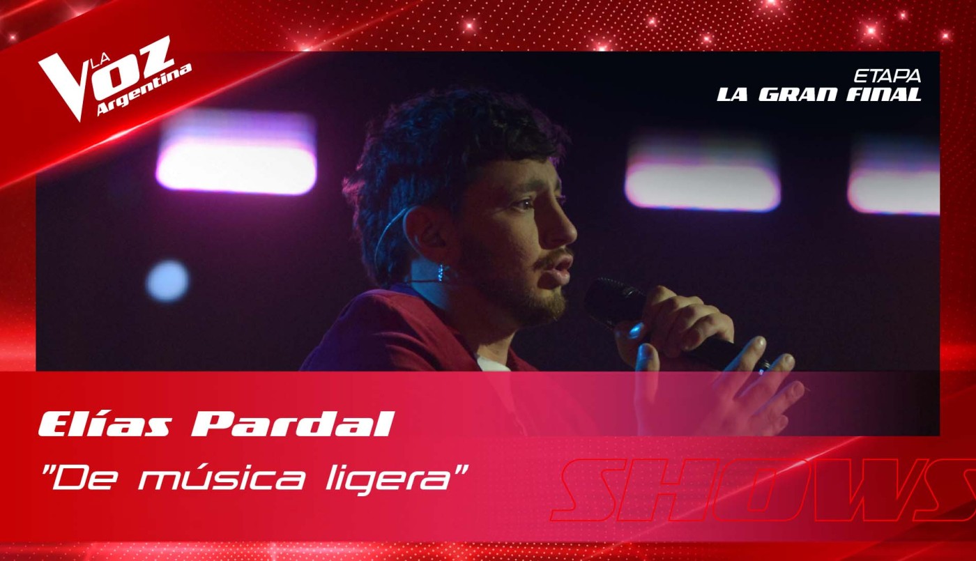 Elías Pardal - “De música ligera” - Final - La Voz Argentina 2022 | Final