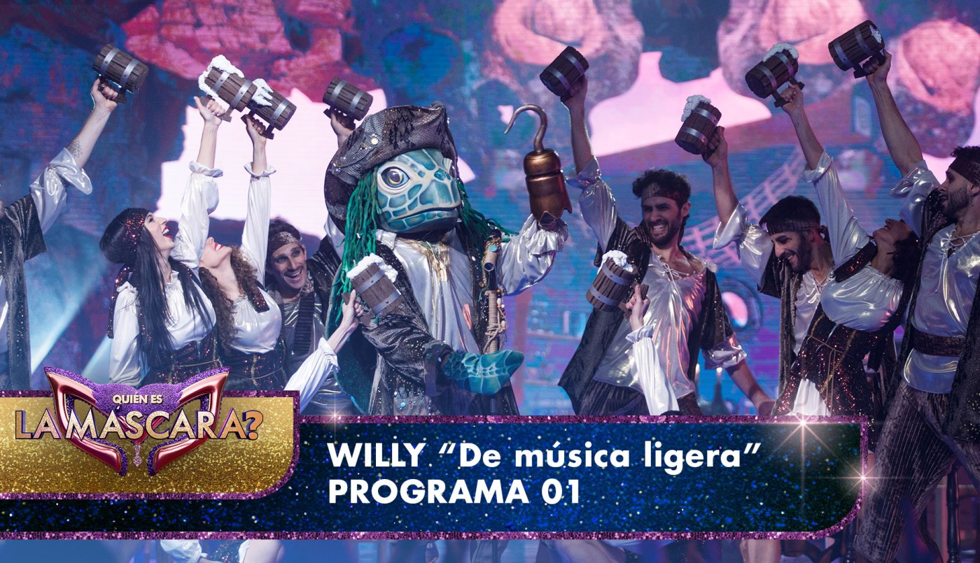Willy cantó "De música ligera" - Quién es la Máscara? - 2022 | Presentaciones