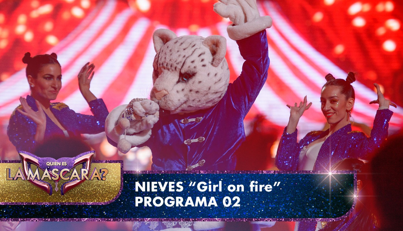 Nieves debutó con "Girl on fire" - Quién es la Máscara? - 2022 | Presentaciones