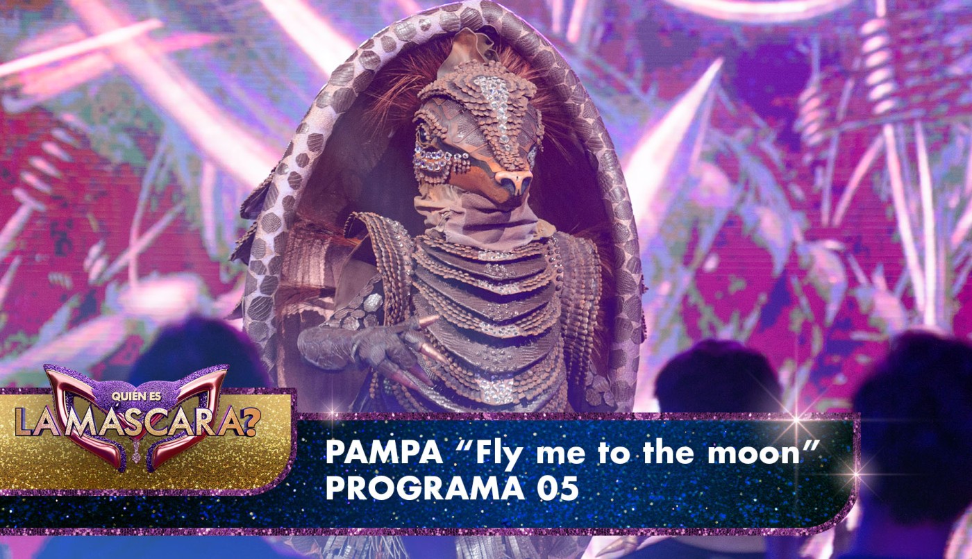 Pampa sorprendió con "Fly me to the moon" - Quién es la Máscara? - 2022 | Presentaciones
