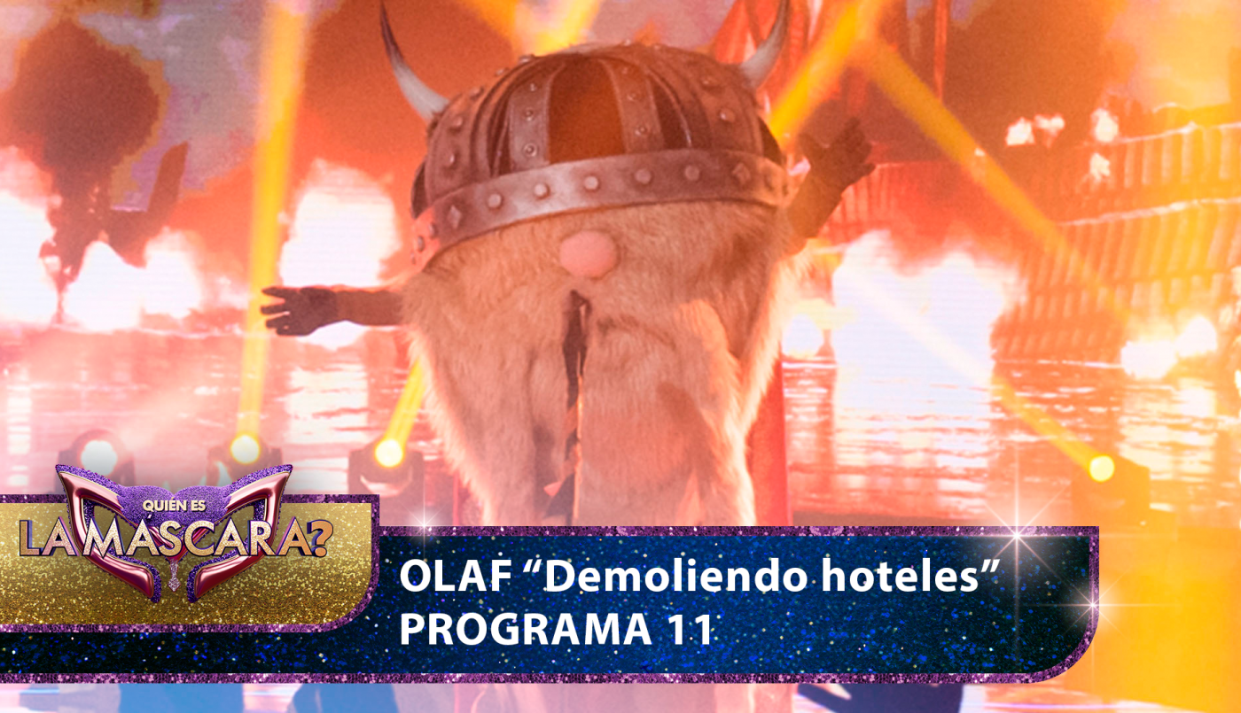 Olaf aprovechó su segundo duelo con "Demoliendo hoteles" - Quién es la Máscara? - 2022 | Presentaciones