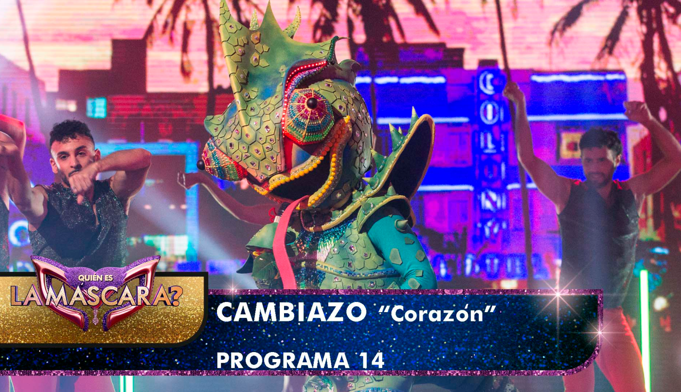 Cambiazo sorprendió al cantar "Corazón" - Quién es la Máscara? - 2022 | Presentaciones