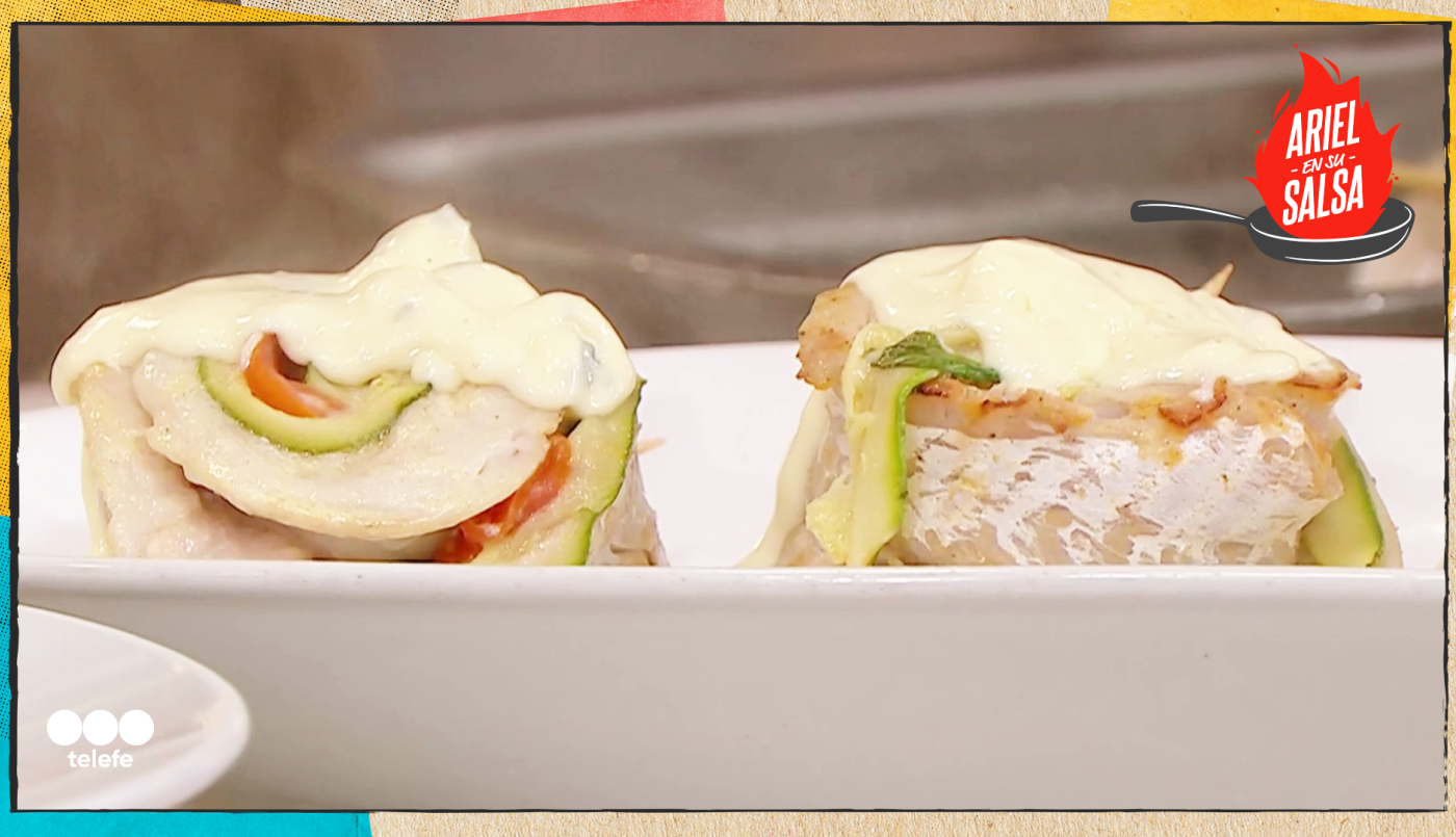 Receta de Pescado al roquefort con puré de papa y puerros crocantes | Recetas