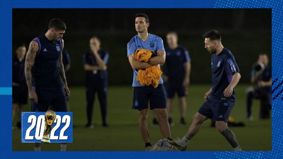 La Selección practica a puertas cerradas y Scaloni analiza variantes | Novedades