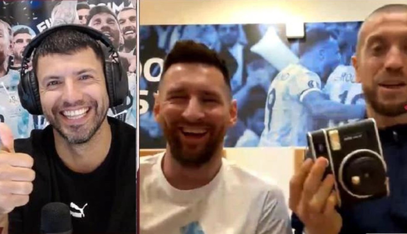 Los tres chiflados: el Kun mostró la intimidad de la Scaloneta en Qatar - #FlashChat | Novedades