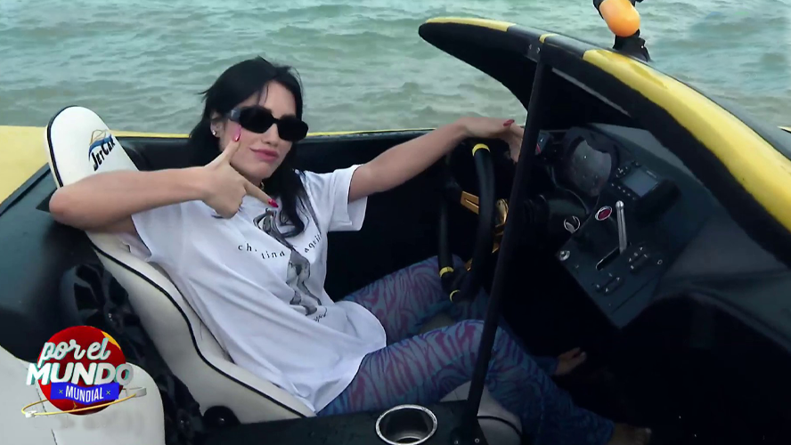 Lali se animó a manejar en las aguas de Qatar | Mejores Momentos