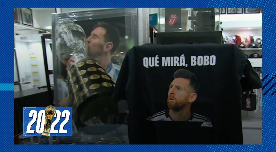 "Qué mirá, bobo": boom de ventas de remeras con la frase de Messi | Novedades