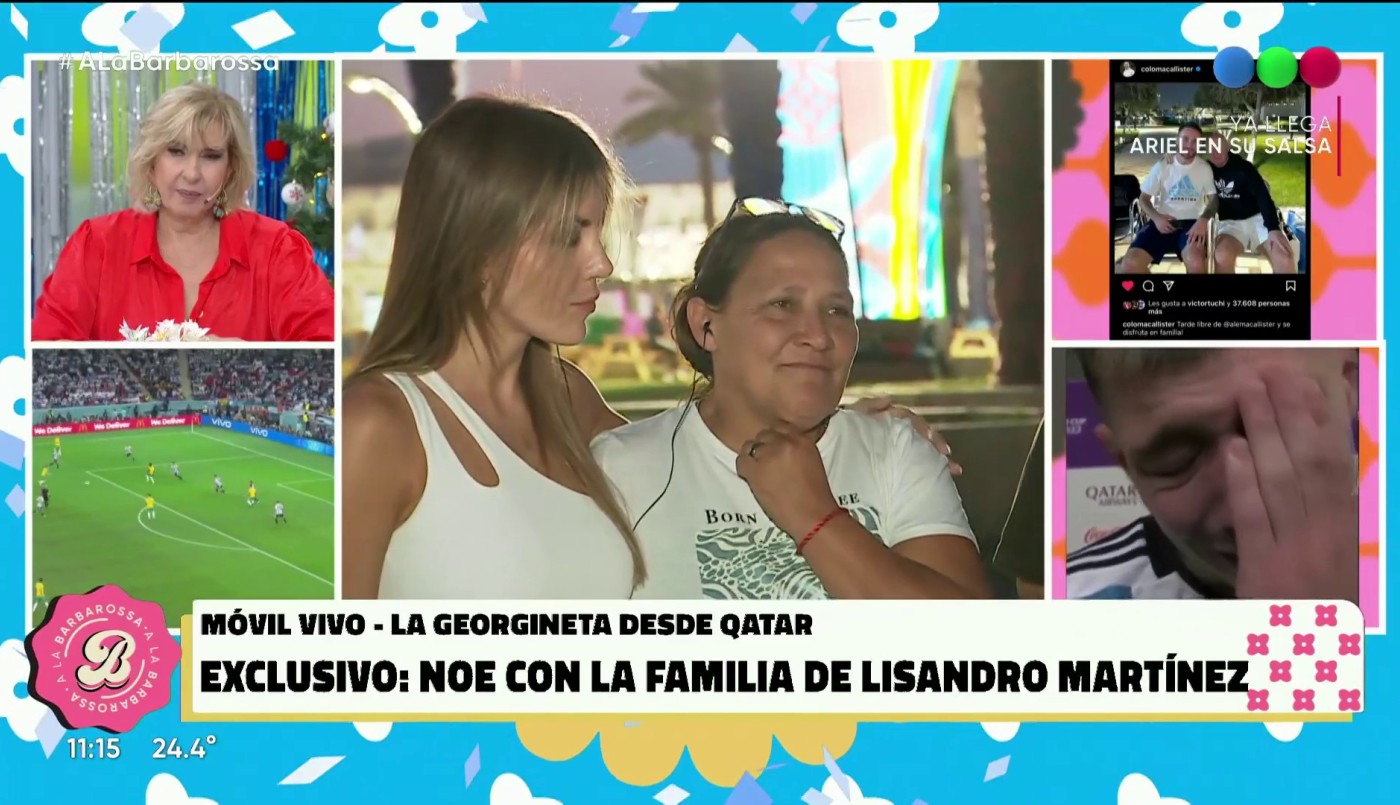 La familia de Licha Martínez, emocionada en Qatar: "Trabajó mucho y mirá donde está, por jugar una final" | Mejores Momentos