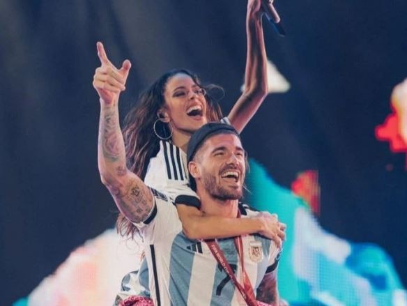 "Es la mujer de mi vida": Rodrigo De Paul estuvo presente en el show de Tini | Noticias