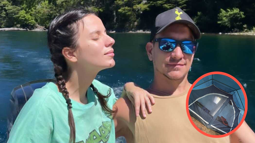 Nico Vázquez y Gime Accardi se fueron de vacaciones en carpa al sur argentino | Espectáculos