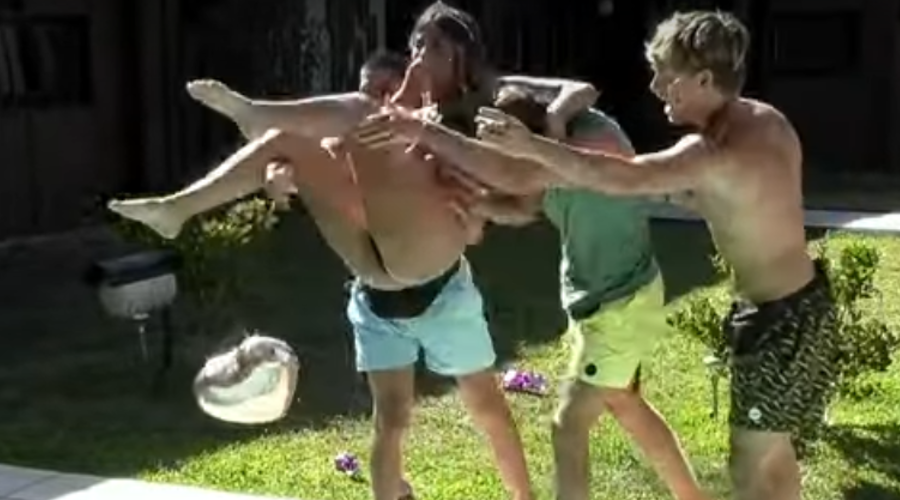 Julieta cantó Feliz Cumpleaños tiraron pileta | Mejores momentos