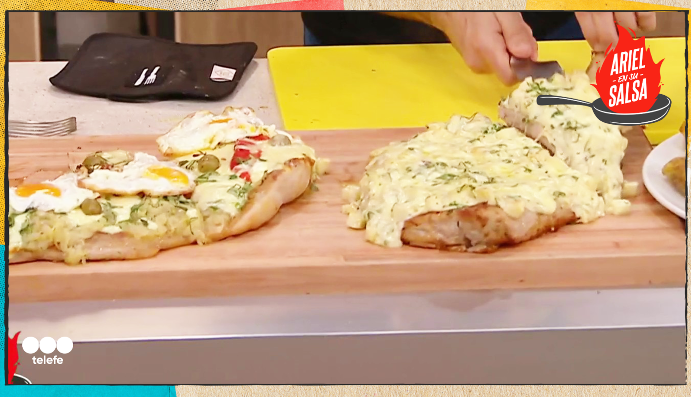 Receta de Matambritos de cerdo a la plancha y tarta de hongos con panceta ahumada | Recetas