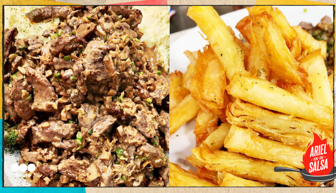 Receta de Lomo al champignon con papas hojaldradas | Recetas