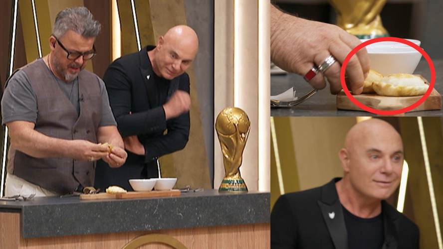 Martitegui se enojó con Donato: “Me choreo la empanada frita” | Momentos Imperdibles