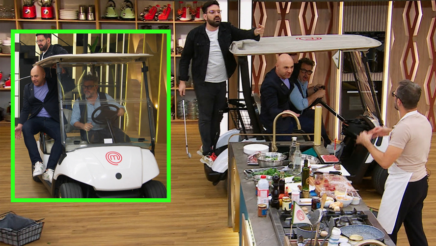 Los chefs volvieron locos a los cocineros en un carrito de golf | Momentos Imperdibles