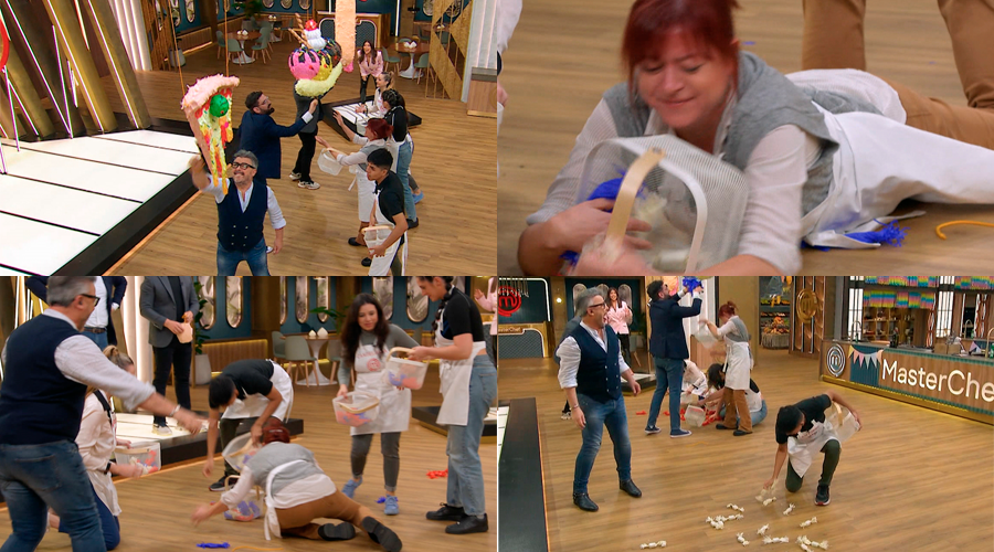 Arrástrense ingredientes piñata fiesta MasterChef Argentina | Momentos Imperdibles