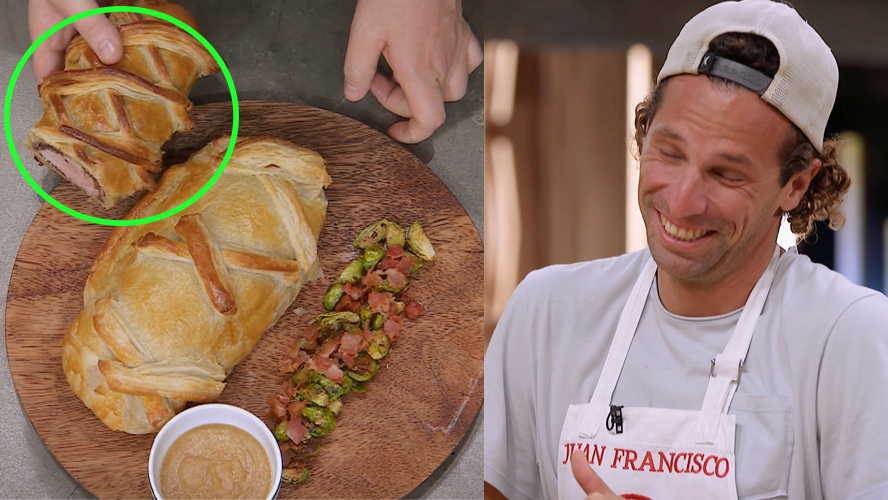 El plato de Juan Francisco es ¿un solomillo Wellington o una empanada gallega? | Momentos Imperdibles