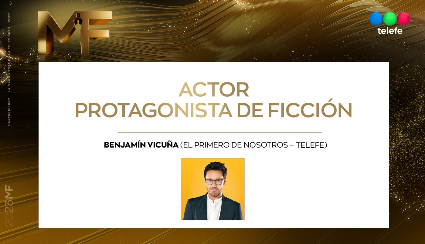Bejamín Vicuña: Mejor Actor Protagonista de Ficción | Ganadores