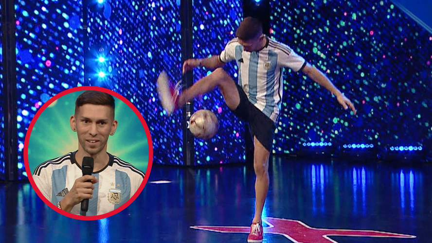 El argentino campeón del mundo en fútbol freestyle demostró su talento en Got Talent | Mejores momentos