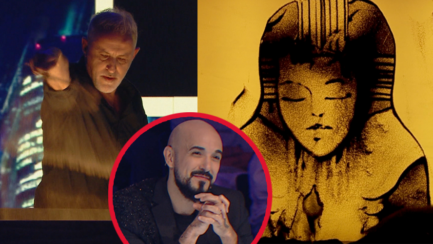 Abel Pintos quedó maravillado con los dibujos en la arena | Mejores momentos