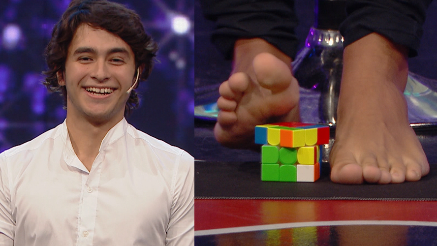 Armó el cubo Rubik con sus pies: ¡es campeón sudamericano! | Mejores momentos