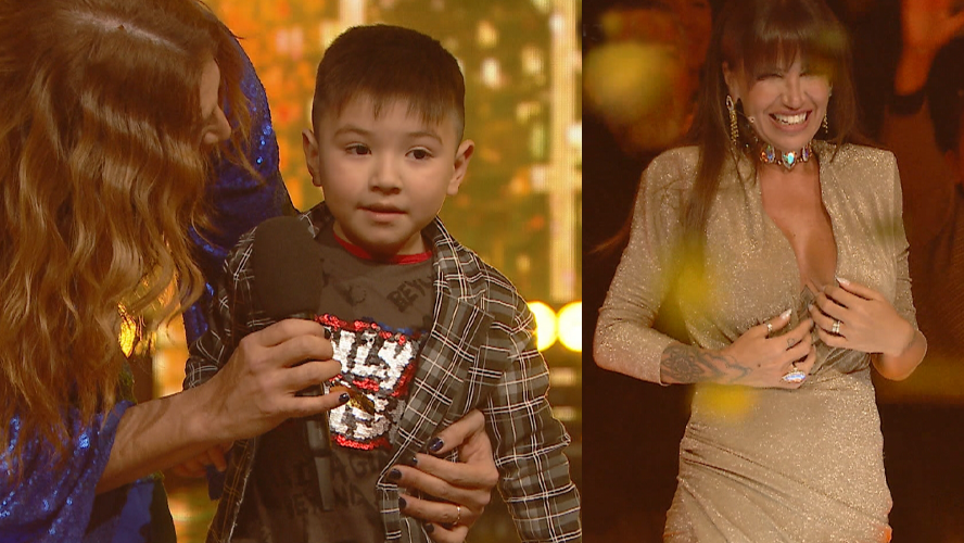 Florencia Pena toco su boton dorado y llevo a un nino de 4 anos hasta la final de Got Talent Argentina | Mejores momentos