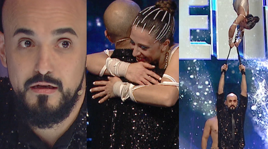 ¡Abel Pintos se colgó de la boca de una acróbata! | Mejores momentos