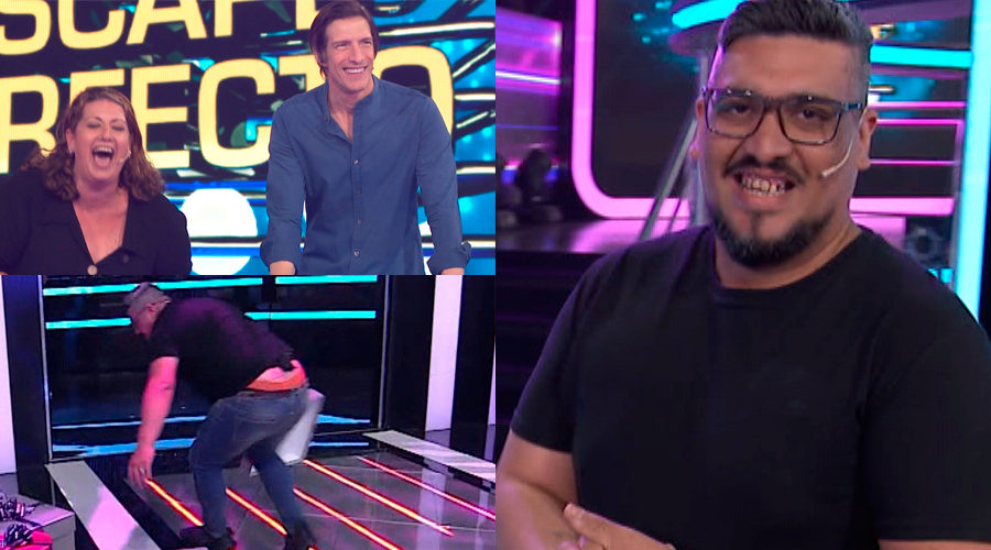 Se resbaló en la jaula de Escape Perfecto y provocó las risas de su esposa e Iván de Pineda | Imperdibles