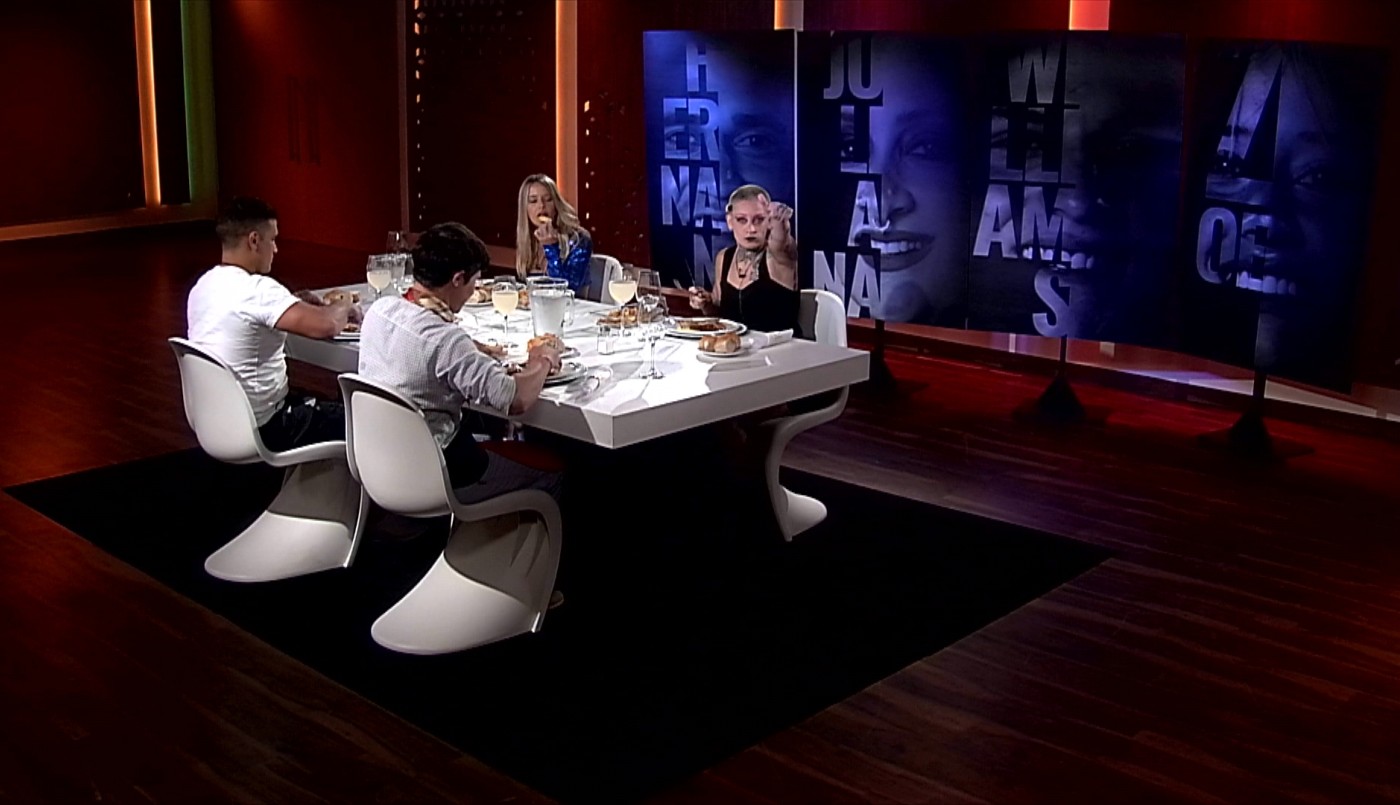 Autocrítica y análisis en la cena de nominados entre Zoe, Juliana, Hernán y Williams | Mejores momentos