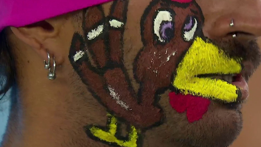 Los jugadores hicieron un show con pintura corporal | Mejores momentos