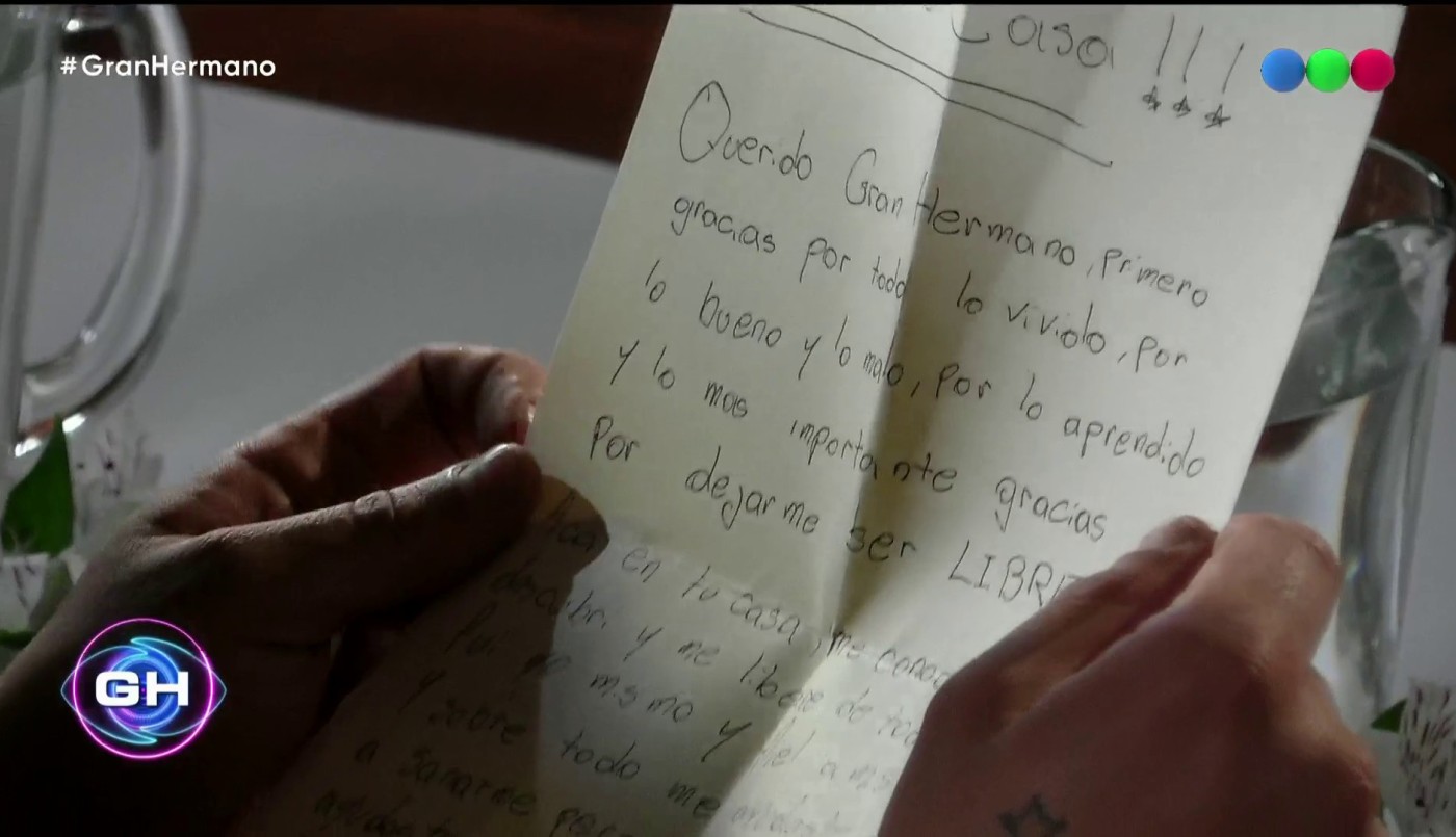 Emmanuel, Nicolás y Bautista escribieron cartas para despedirse de Gran Hermano | Mejores momentos